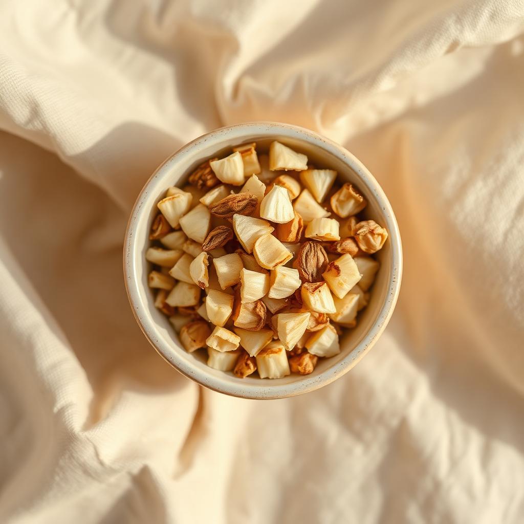 Dehydrated garlic chopped